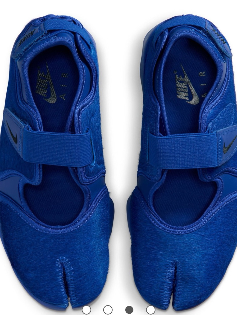 SOLD OUT Cobalt Blue Pony hair Nike AirRifts 10 Women’s / 8.5 Men